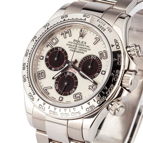 rolex daytona white face black dials